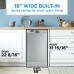 Danby 18 Wide Built-in Dishwasher in Stainless Steel