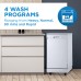 Danby 18 Wide Portable Dishwasher in White