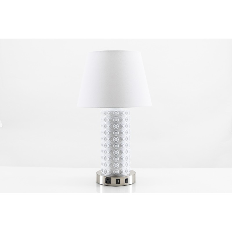 Ceramic White Table Lamp