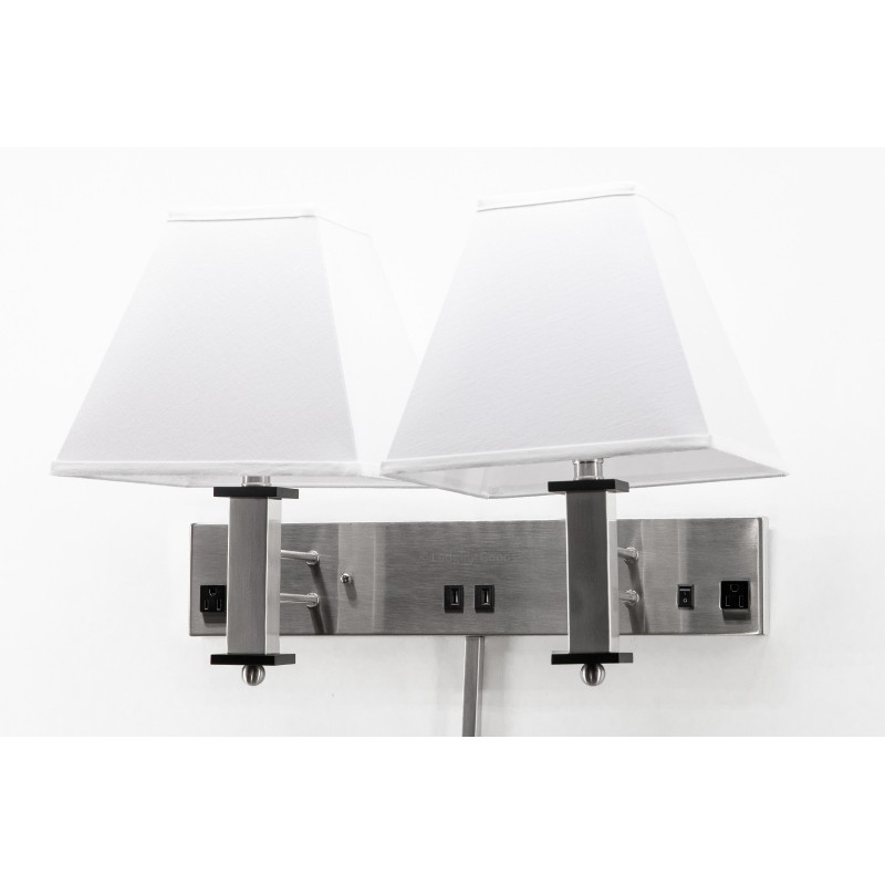 Double Arm Wall Lamp L22.5" x W13.5"W x H17.8"