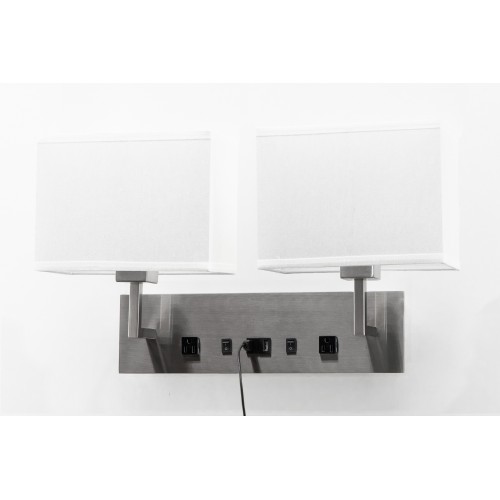 Wall Lamp with 2 elec/ 1 USB