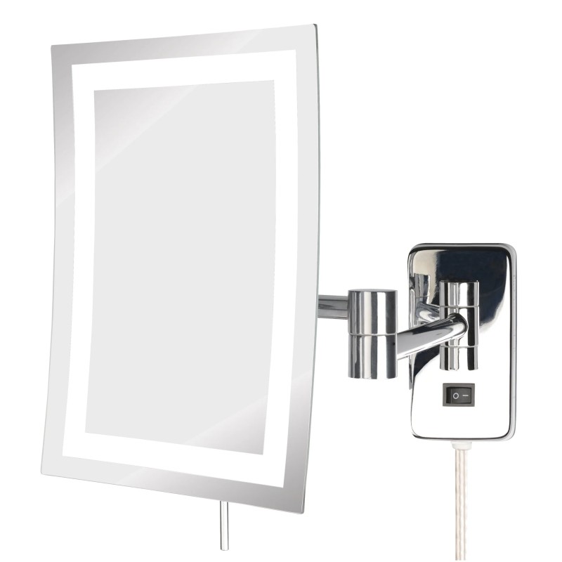 6.5" x 9" 5X LED Lighted Mirror