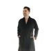 Black Twill Double Layer Robe