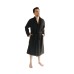 Black Twill Double Layer Robe