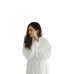 White Twill Double Layer Robe