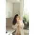 Natural Twill Double Layer Robe