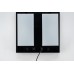 Double Wall Lamp Acrylic Shade Matte Black