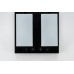 Double Wall Lamp Acrylic Shade Matte Black