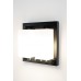 Double Wall Lamp Acrylic Shade Matte Black