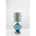 BLUE COASTAL GLASS TABLE LAMP