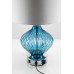 BLUE COASTAL GLASS TABLE LAMP