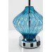 BLUE COASTAL GLASS TABLE LAMP