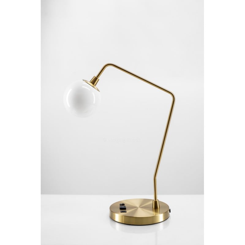 Mid Century Modern Gold Table Lamp