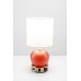 Compact Red Globe Desk Lamp