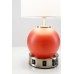 Compact Red Globe Desk Lamp