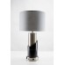 Modern Black and Brushed Nickel Table Lamp