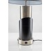 Modern Black and Brushed Nickel Table Lamp