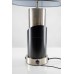 Modern Black and Brushed Nickel Table Lamp