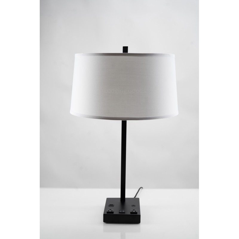 Matte Black Slanted Table Lamp Double Features