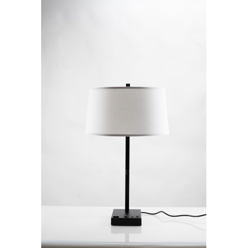 Matte Black Slanted Table Lamp Single Features