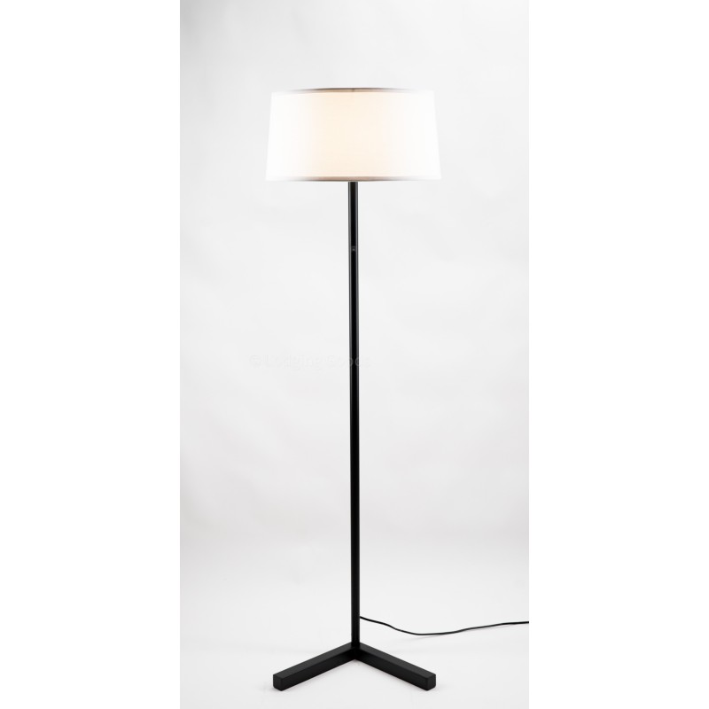 Matte Black Slanted Floor Lamp