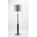 Modern Black and Brushed Nickel Floor Lamp