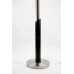 Modern Black and Brushed Nickel Floor Lamp