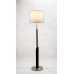 Modern Black and Brushed Nickel Floor Lamp