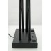 X Shaped Matte Black Table Lamp