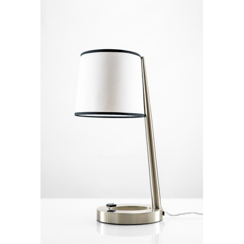 Modern Black Lined Table Lamp