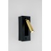 Matte Black and Gold Wall Lamp