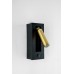 Matte Black and Gold Wall Lamp