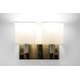 Satin Nickel Double Wall Lamp