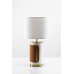 Table Lamps Plated Brushed Brass White