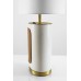 Table Lamps Plated Brushed Brass White