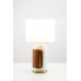 Table Lamps Plated Brushed Brass plus White