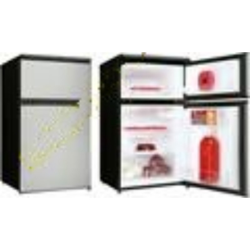 Dual Door Compact Fridge with Freezer