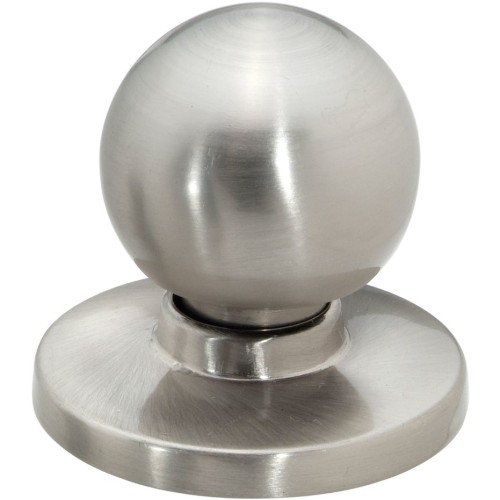 PEDESTAL - WITH REMOVABLE BACKPLATE Bi-Fold/Cabinet Knob Satin Nickel