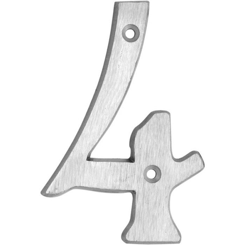 HOUSE NUMBERS, CLASSIC House Numbers- Brushed Aluminum-4