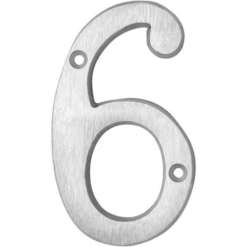HOUSE NUMBERS, CLASSIC House Numbers - Brushed Aluminum-6