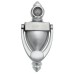 DOOR KNOCKER WITH PEEPHOLE, LARGE Door Knocker - Satin Chrome