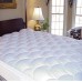 Golden Slumber Quilted Fitted Mattress Pad with Polyester Fill