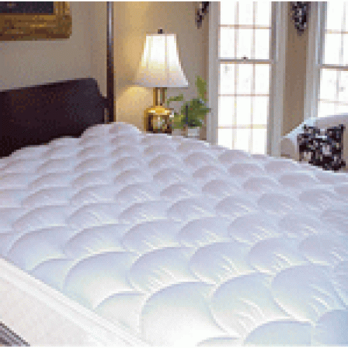 Golden Slumber Quilted Fitted Mattress Pad with Polyester Fill