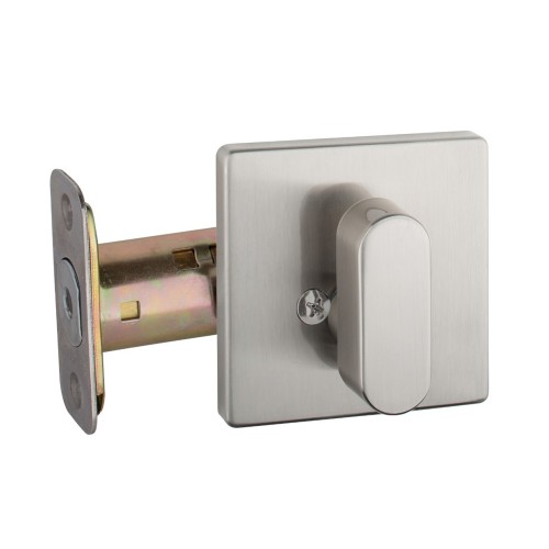 PREMIER DEADBOLT Builder Square Single-Sided Deadbolt - Satin Nickel