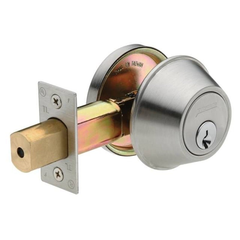 GRADE 2 DEADBOLT Deadbolts Satin Chrome