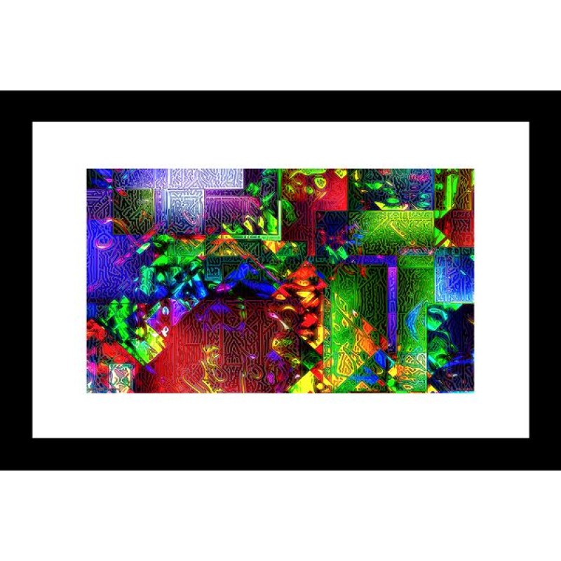 Abstract 24 x 36 Framed Available In Custom Sizes