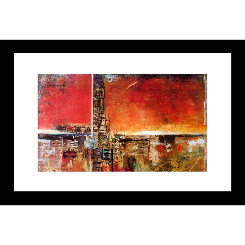 Abstract 24 X 36 Framed Available In Custom Sizes