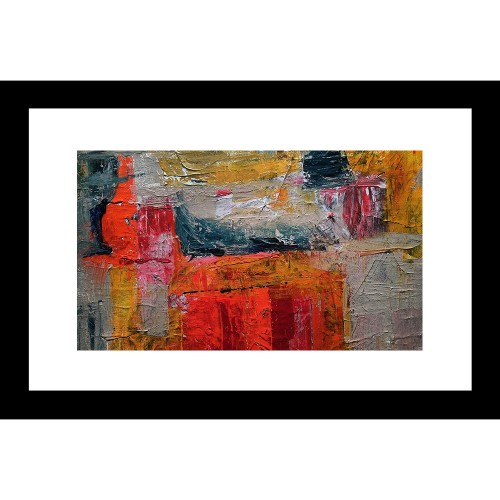 Abstract 24 X 36 Framed Available In Custom Sizes