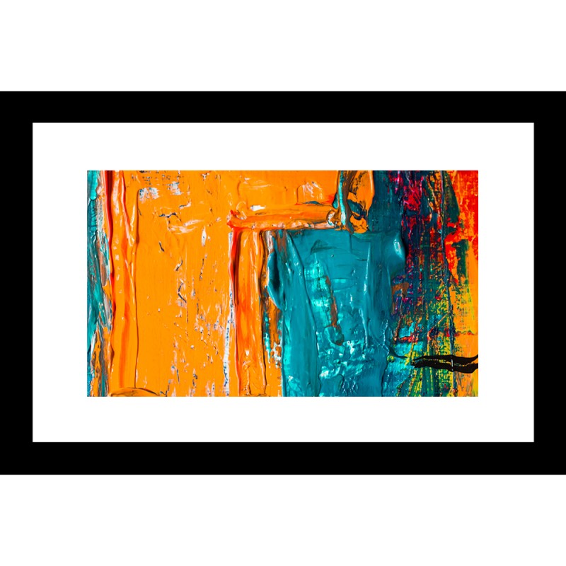 Abstract 24 X 36 Framed Available In Custom Sizes