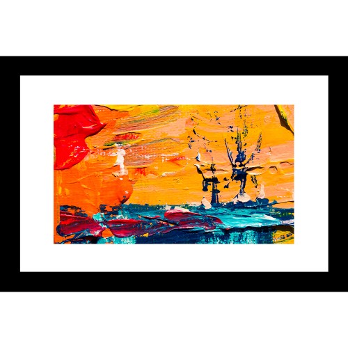 Abstract 24 X 36 Framed Available In Custom Sizes